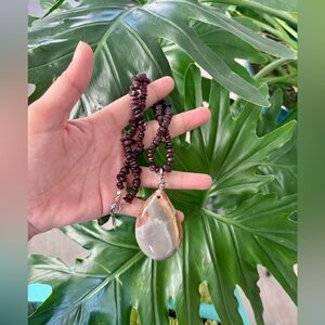 Garnet & Polychrome Jasper necklace